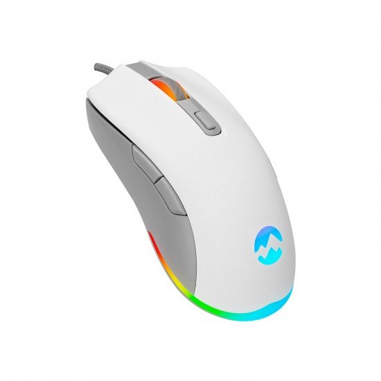 Everest SGM-L1 LUMOS 6400 DPI RGB Ledli Makrolu Beyaz Gaming Oyuncu Mouse