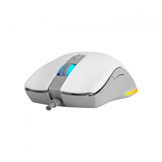 Everest SGM-L1 LUMOS 6400 DPI RGB Ledli Makrolu Beyaz Gaming Oyuncu Mouse