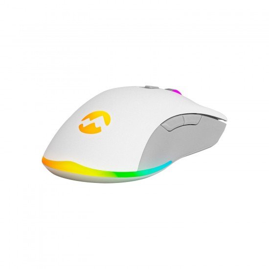 Everest SGM-L1 LUMOS 6400 DPI RGB Ledli Makrolu Beyaz Gaming Oyuncu Mouse