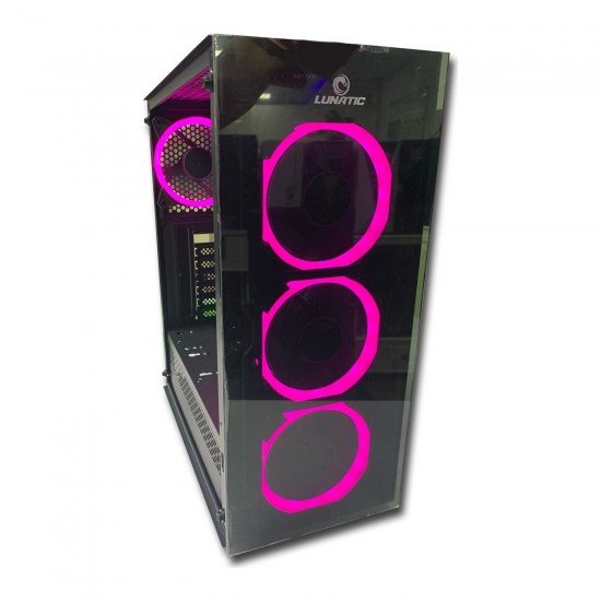 Lunatic Albatros 4 RGB Fan Tamperli Cam mATX Bilgisayar Kasası