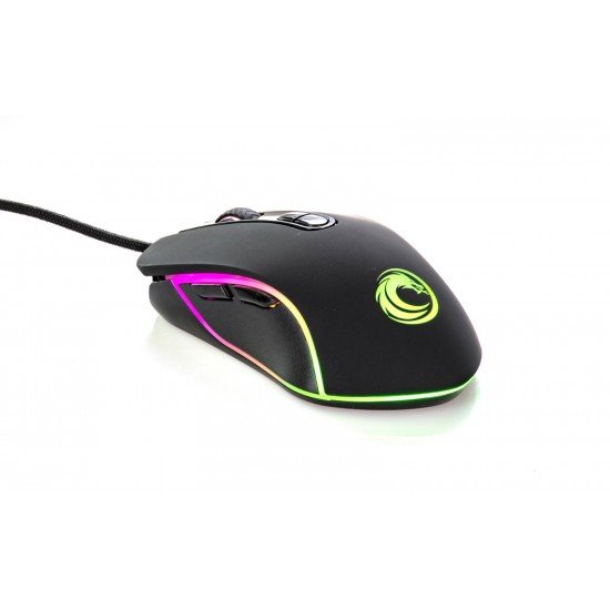 Lunatic HAWK Siyah 6400dpi RGB Ledli Gaming Oyuncu Mouse