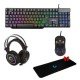 Lunatic Pro RGB Mekanik Klavye 6400 Dpi RGB Mouse 7.1 RGB Kulaklık Oyuncu Set ( Logitech XL Mouse Pad Hediye)