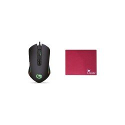 Lunatic Rgb Hawk 6400DPI Mouse Lunatic Gaming Pad Set