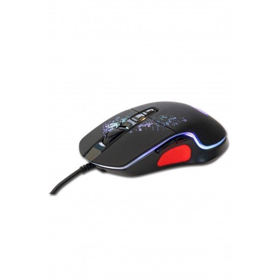 Lunatic Owl 7200 Dpi 7d Sese Duyarlı Rgb Işıklı Makrolu Oyuncu Mouse