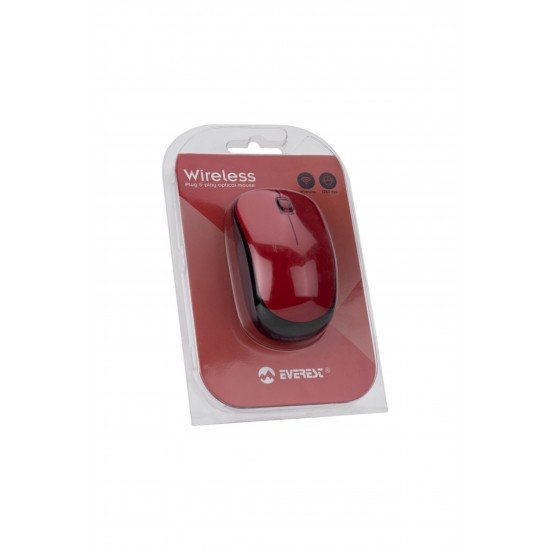 Everest Sm-833 Usb Siyah/kırmızı 1200dpi Optik Kablosuz Mouse