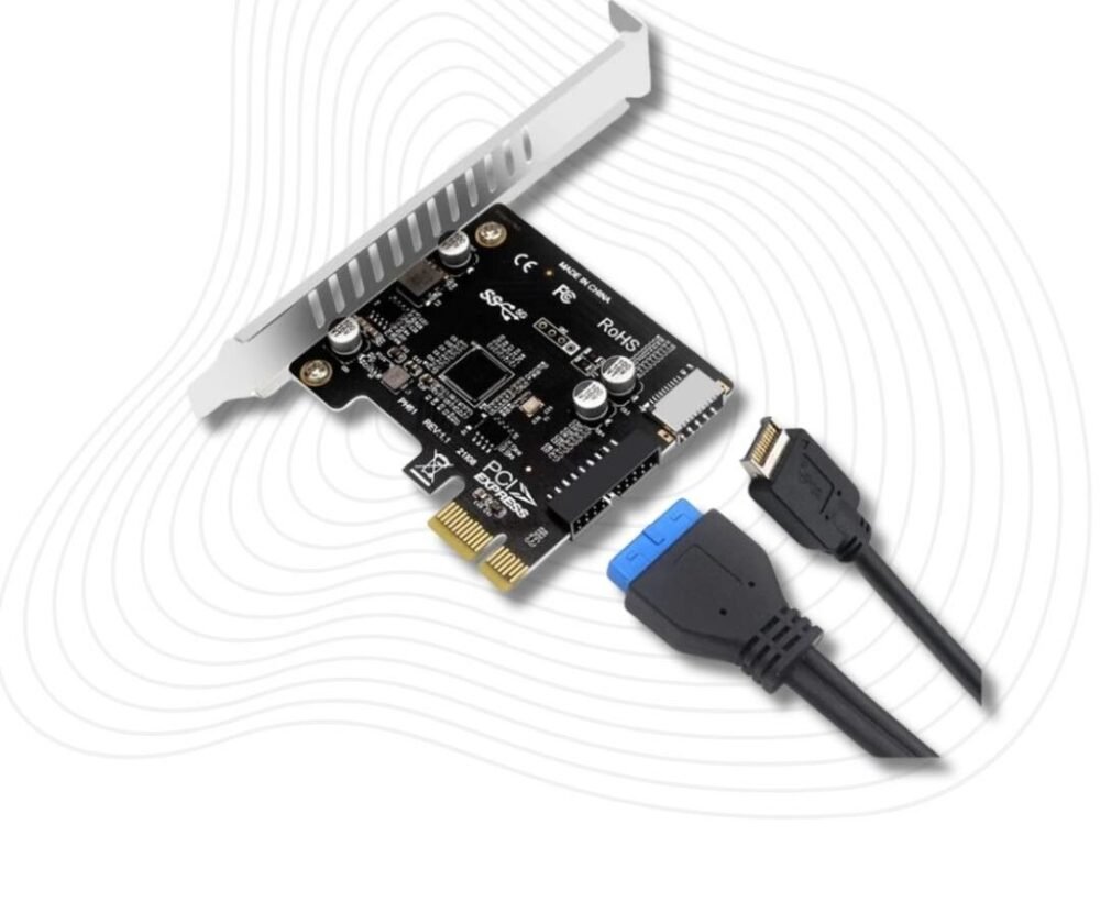 Lunatic 1446 Pci-e Express To Type-e Usb 3.0 19 Pin VL805 Anakart Ön Panel Kartı
