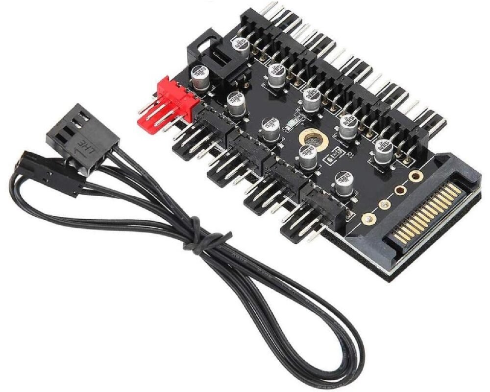 Lunatic 8849 10 Port Fan Power Sata Güç Switch Pwm Çoklayıcı