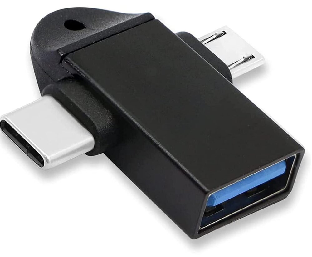 Lunatic 6549 Micro Usb Type-c 3 In 1 Dönüştürücü Çevirici Adaptör Otg