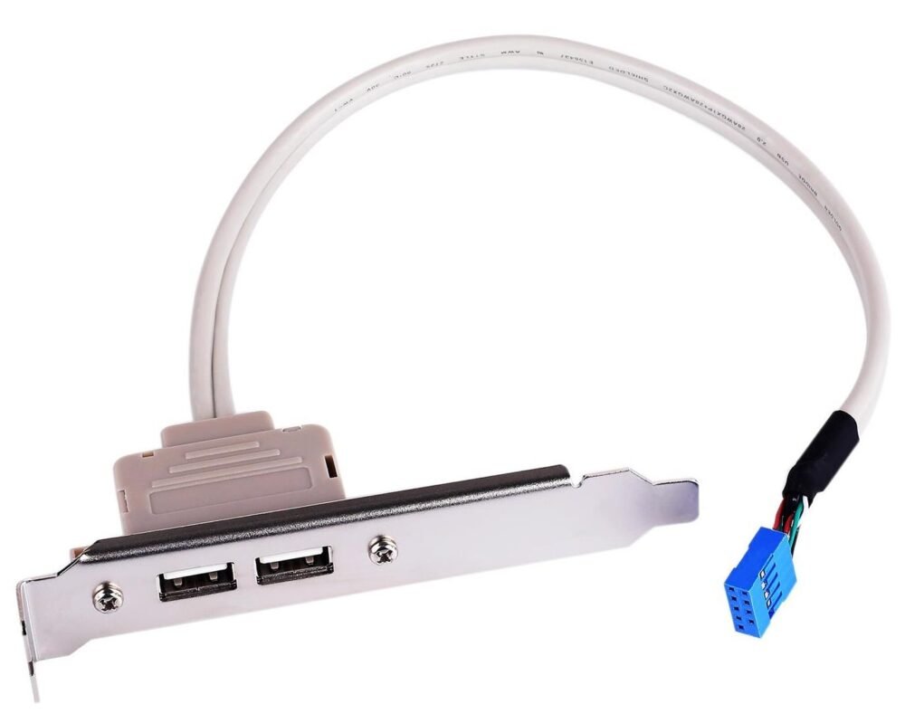 Lunatic 8150 Anakart 9 Pin Pci Kasa İçi Usb 2 Port Kablosu Hub Çoklaycı