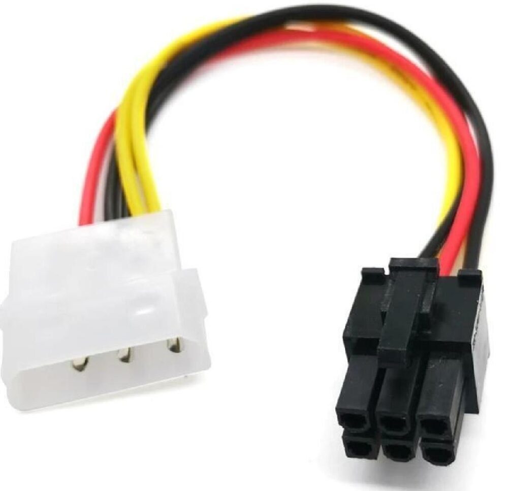Lunatic 7849 Molex 4 Pin 6 Pin Pci-e Dönüştürücü Ekran Kartı Güç Power Kablosu