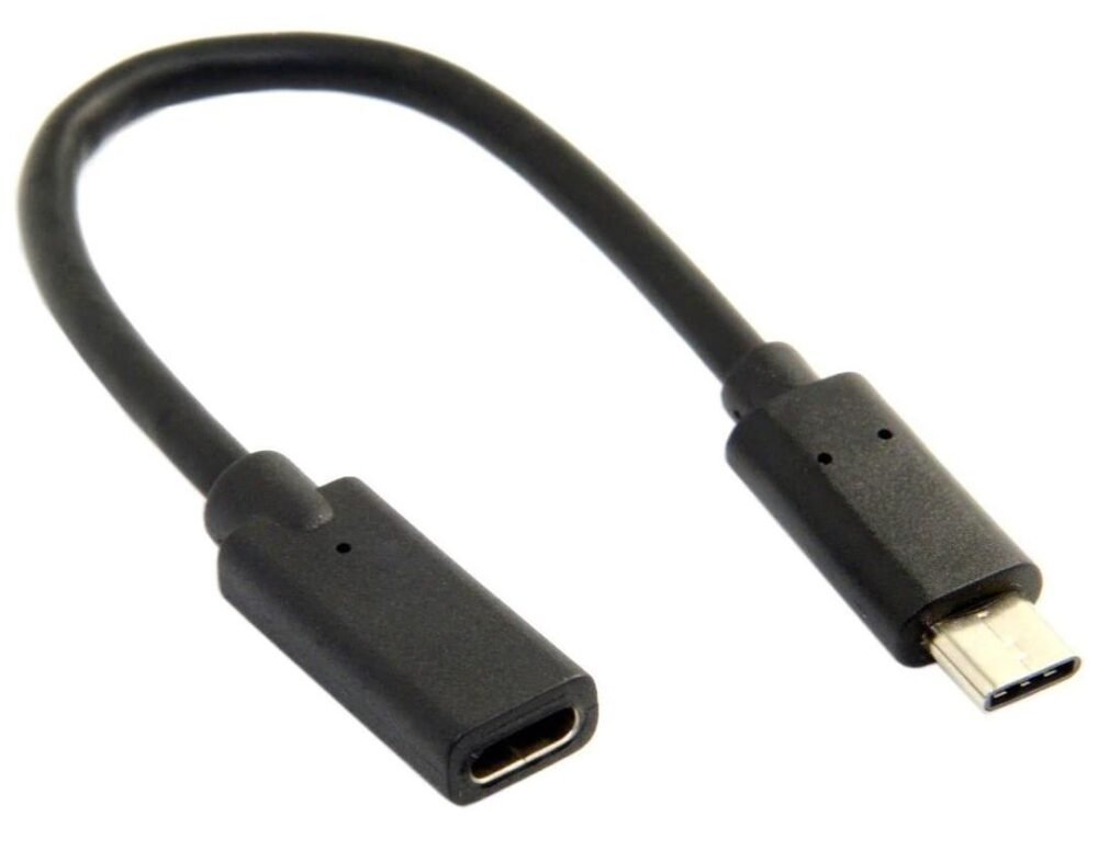 Lunatic 3843 Type C USB 3.1 Uzatma Kablosu Ekleme Dişi Erkek Uzatıcı Kablosu 25 cm