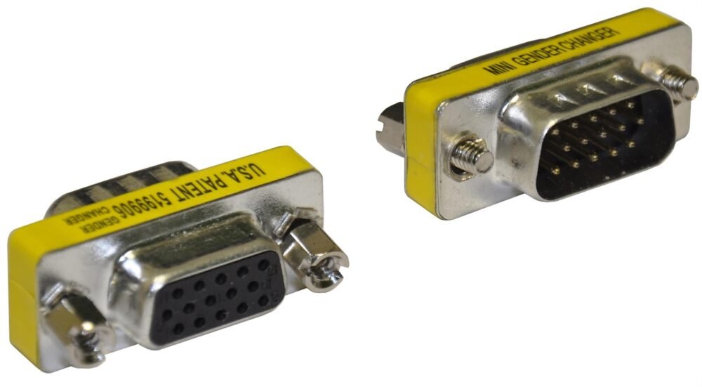Lunatic 2252 Vga Dişi Erkek 15 Pin Çevirici Dönüştürücü Adaptör Konnektörü