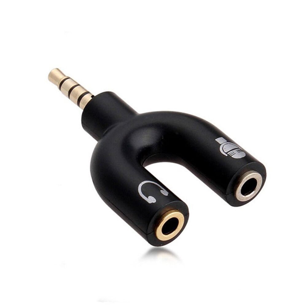 Lunatic 5644 Kulaklık Mikrofon Ayırıcı Çoklayıcı 3.5mm Splitter Switch Stereo Dönüştürücü