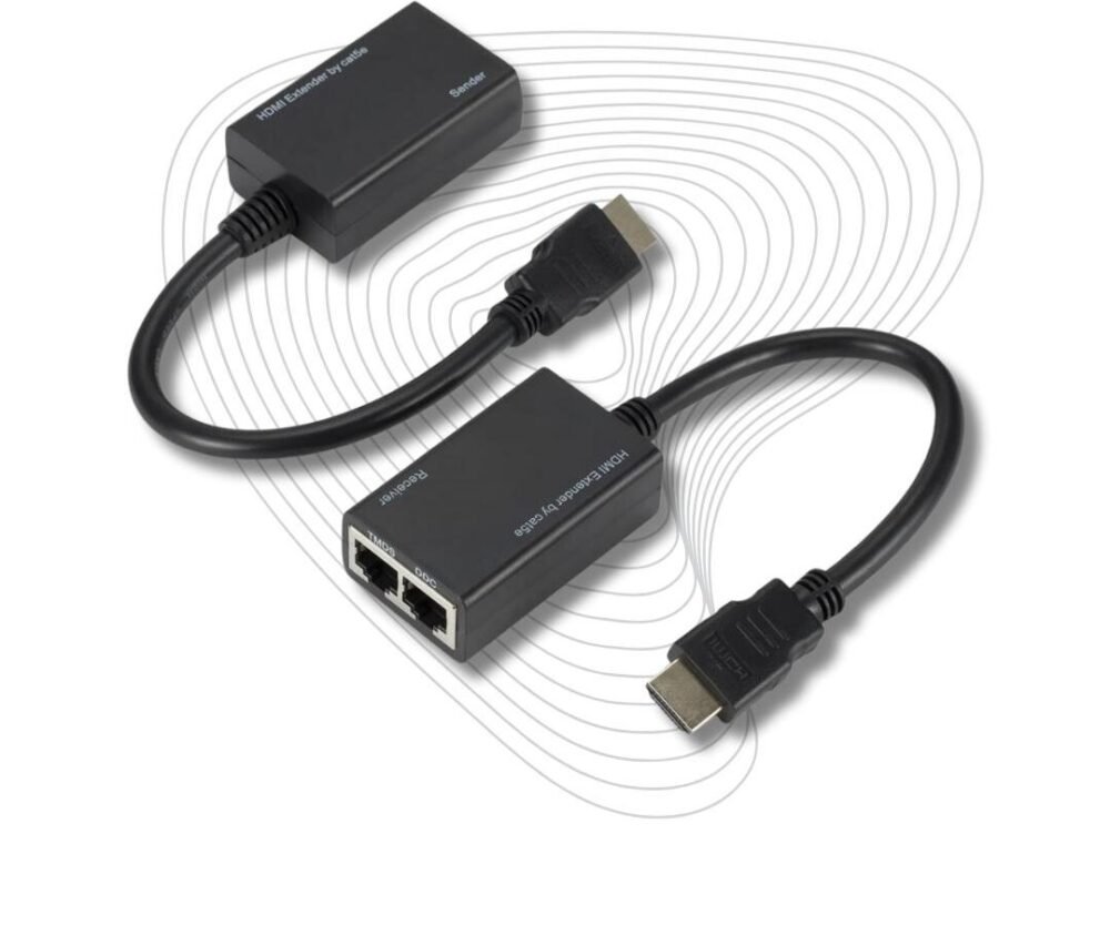 Lunatic 5747 Hdmi Rj45 Cat5e 6 Extender Uzatıcı Uzatma Aparatı Adaptör 1080p