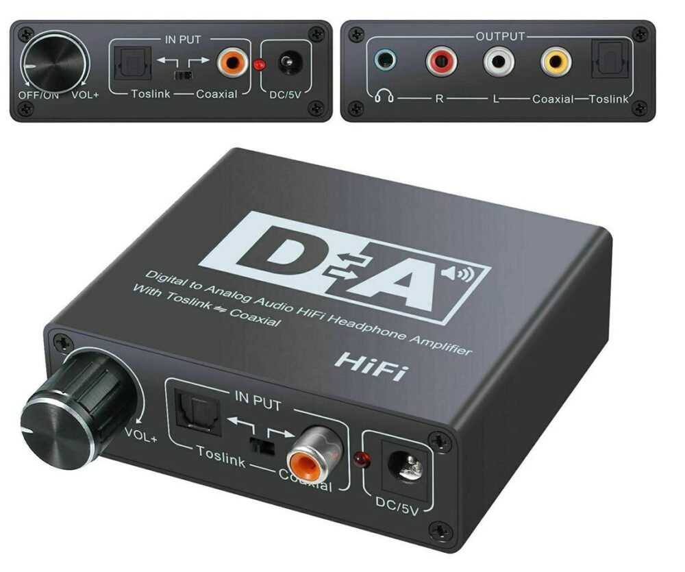 Lunatic 7450 Digital To Analog Dac Çevirici Dönüştürücü Ses Optik Adaptörü