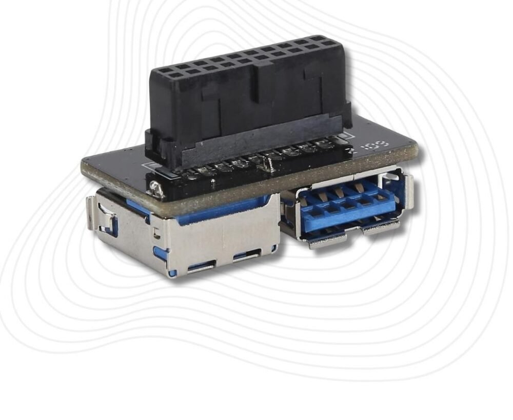 Lunatic 4750 Kasa İçi Usb 3.0 19 20 Pin Dişi To 2X Anakart Çoklayıcı Adaptör