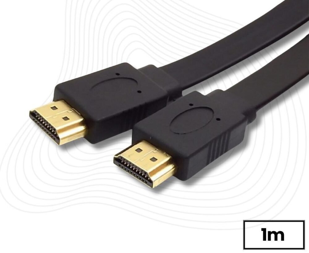 Lunatic 9749 Yassı Flat Slim Hdmi Kablo Uyumlu 4k Full Hd 4k 60hz 2.0 Uyumlu 1M