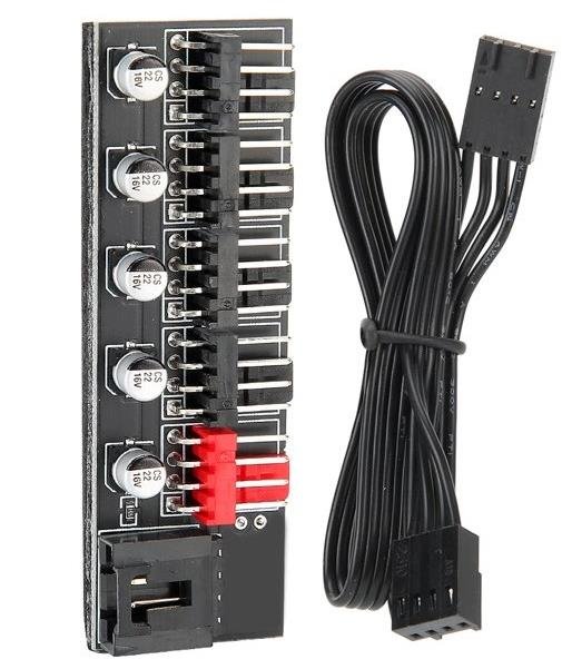 01012022175848.jpeg Lunatic 8949 Fan Çoklayıcı 5 Port Y PWM Splitter 4 pin Hub Cpu Kablo Çoğaltıcı - Görsel 1