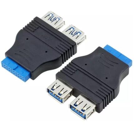 Lunatic 2449 19 Pin 2xUSB 3.0 To 9 Pin USB 2.0 Çevirici Dönüştürücü Adaptör