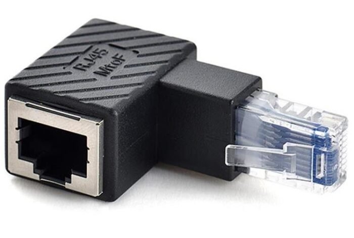 Lunatic 3752 Rj45 Dişi Erkek 90 Derece Cat İnternet Ethernet Kablo Uç Çevirici Adaptör - Görsel 1