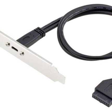 Lunatic 2943 Type C 19-20 Pin Dişi to Usb 3.0 Anakart Panel Pci Çevirici Kablosu