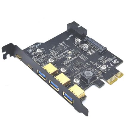 Lunatic 2147 Pci-e Express Usb 3.0 Type C 3.2 Çoklayıcı Riser Kart