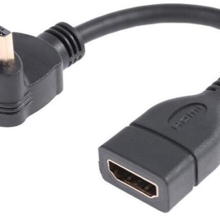 Lunatic 8446 Hdmi Dişi Erkek Uzatma 90 Derece Dirsek Çevirici Dönüştürücü Kablosu
