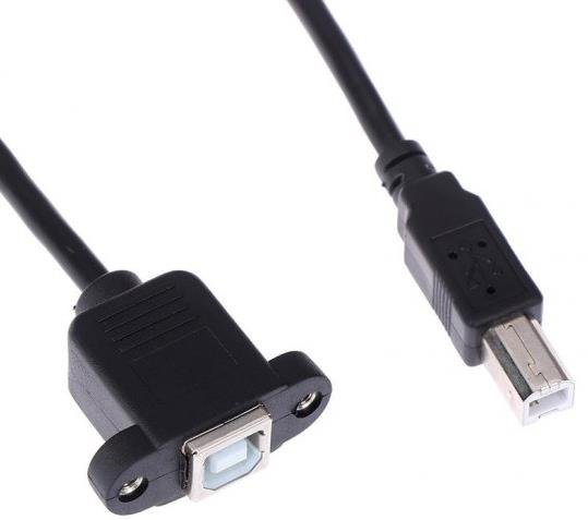 12052023154017.jpeg Lunatic 6352 Usb Printer Yazıcı Panel Tipi Vida Girişli Bağlantı Kablosu 50cm - Görsel 1