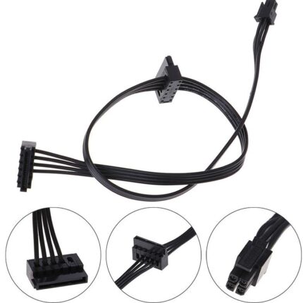 Lunatic 5248 Mini 4 Pin 2x Sata Ssd Power Supply Anakart Hdd Güç Kablosu