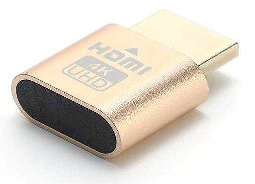 13102022142015.jpeg Lunatic 4552 Hdmi 4k Uhd Dummy Plug Minning Bitcoin Sanal Monitör Ekran Kartı Emülatörü - Görsel 1