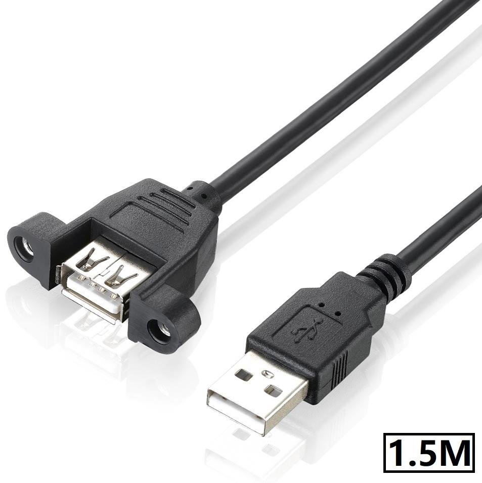 13122022163326.jpeg Lunatic 8748 Usb Dişi Erkek Panel Tipi Data Uzatma Kablosu 1.5 Metre - Görsel 1