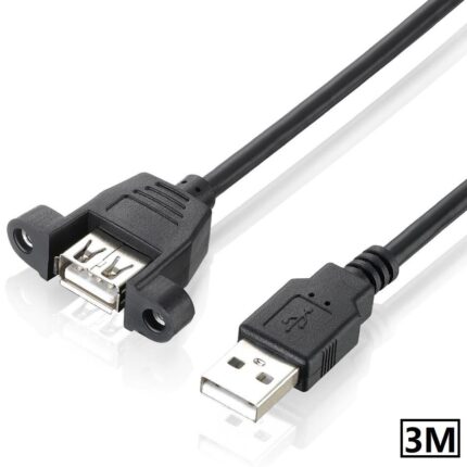 Lunatic 8948 Usb Dişi Erkek Panel Tipi Data Uzatma Kablosu 3 Metre