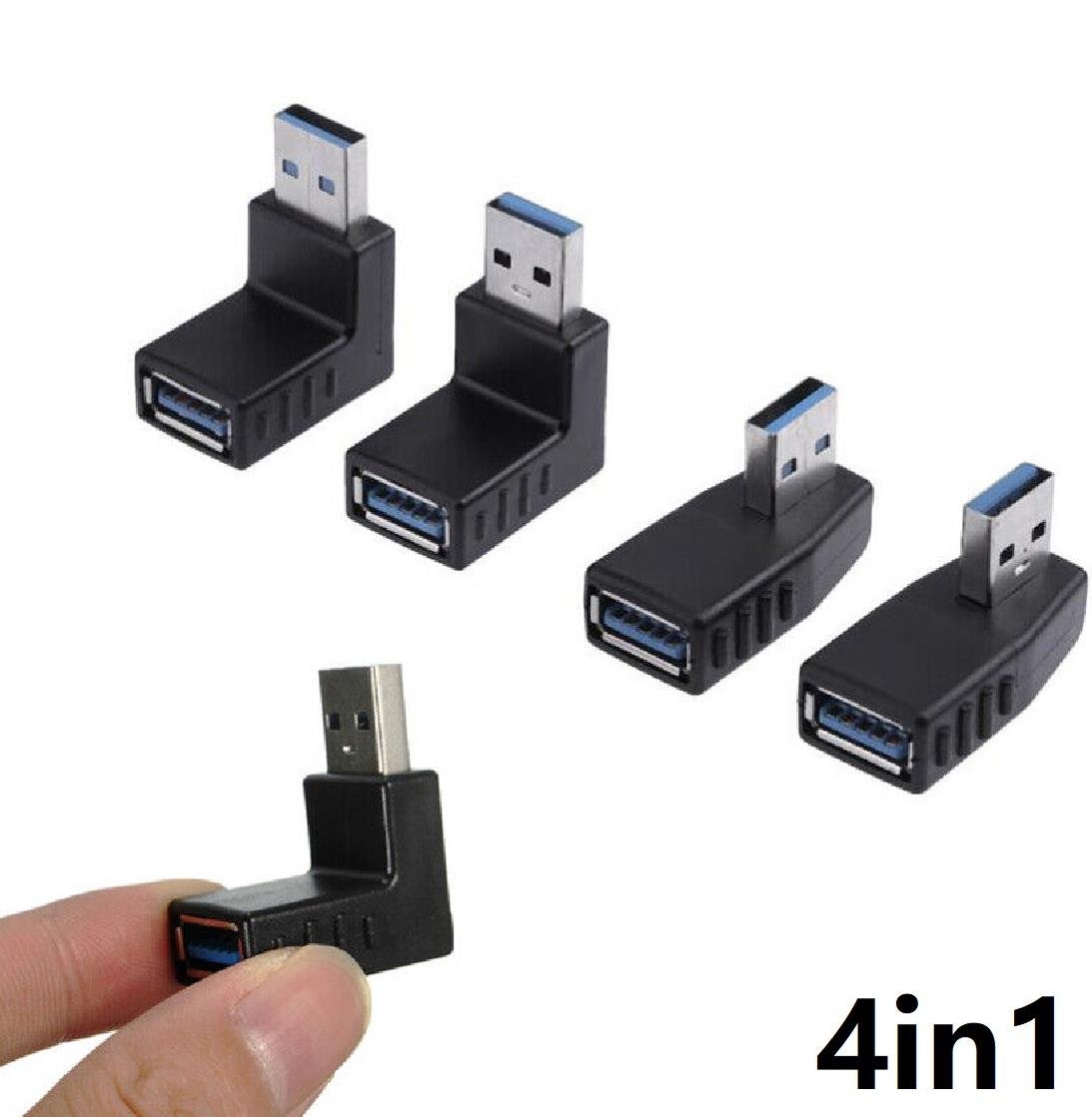 17052023174631.jpeg Lunatic 6144 Usb 3.0 90 Derece Çevici Dönüştürücü Adaptör Seti 4in1 - Görsel 1
