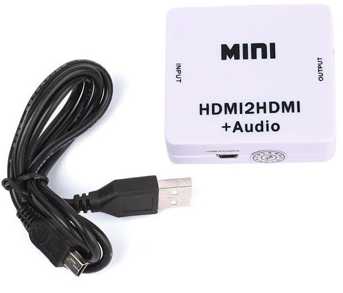 18122021161931.jpeg Lunatic 3744 Hdmi To Hdmi + 3.5mm Ses Sistemi Dijital Çevirici Ayırıcı Adaptör - Görsel 1
