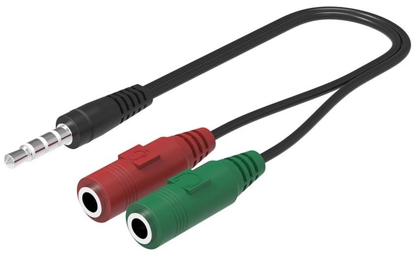 18122021175029.jpeg Lunatic 4547 3.5mm Kulaklık Mikrofon Ayırıcı Çoklayıcı Switch Splitter - Görsel 1