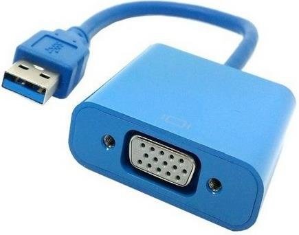 18122021175504.jpeg Lunatic 5649 USB 3.0 To Vga Çevirici Dönüştürücü Adaptor Kablosu - Görsel 1