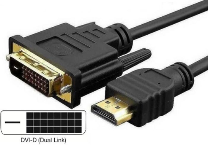 Lunatic 5442 Hdmi To Dvi 10 Metre Çevirici Dönüştürücü Görüntü Kablosu - Görsel 1