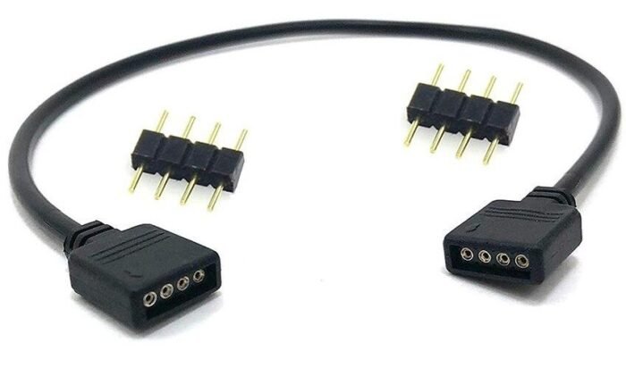 Lunatic 7343 4 Pin Rgb Ekleme Birleştirme Uzatma 30cm Çevirici Kablo - Görsel 1
