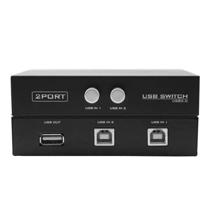 21122021113130.jpeg Lunatic 2050 2 Port Yazıcı Printer USB Çoklayıcı Switch Splitter Hub - Görsel 1