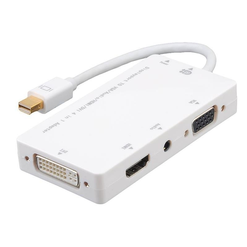 22122021105425.jpeg Lunatic 7444 Mini displayport To Hdmi Dvi Vga 3.5mm Kulaklık Çıkışı Thunderbolt Çevirici Adaptör - Görsel 1