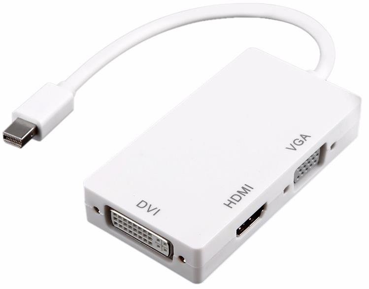23122021143715.jpeg Lunatic 3946 Mini Displayport Hdmi Vga Dvi Çevirici Dönüştürücü Adaptör Thunderbolt Display Port Kabl - Görsel 1