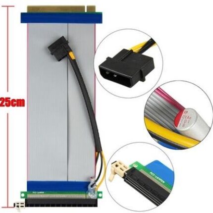 Lunatic 5046 Pcı-e Express 16x to 16x Dişi Erkek Riser Uzatma Kablosu