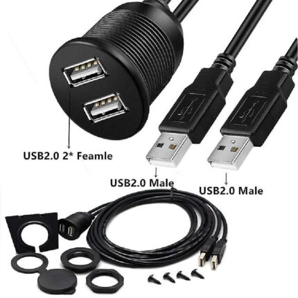 Lunatic 5151 Usb Çoklayıcı Hub Araç İçi Kontrol Paneli Uzatma Ek Kablosu