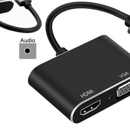 Lunatic 3349 Usb 3.0 To Hdmi Vga 3.5mm 1080P Monitör Genişletici Çevirici Dönüştürücü Adaptör