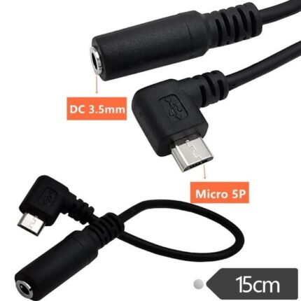 Lunatic 2848 Micro Usb To 3.5mm Kulaklık Otg Çevirici Dönüştürücü Adaptör Stereo Kablosu