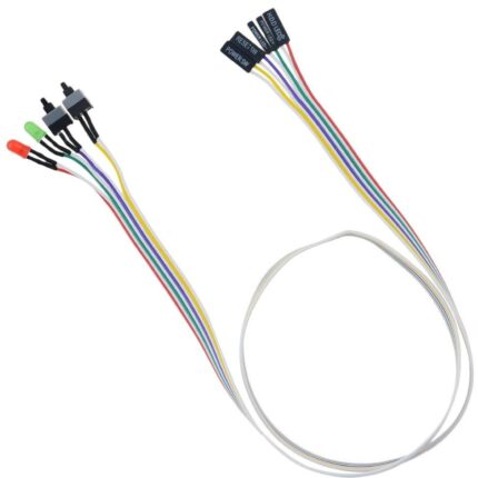 Lunatic 6450 Anakart Led Işıklı Power Ve Reset Açma Kapama Butonu Kablosu Switch On/off