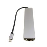 Lunatic 7020 USB Type-C Hub Dönüştürücü 8 in 1 Çoklayıcı - HDMI, 2 Adet USB 3.0, 2 Adet USB C, SD/MicroSD, Ethernet - Çevirici 8li Port USB C Adaptör Bağlantı Noktası Ara Kablo - Görsel 5