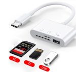 Lunatic 3252 Usb Type C To Sd Microsd Tf Kart Okuyucu Usb 3in1 Çevirici Dönüştürücü Adaptör - Görsel 7
