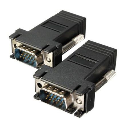 Lunatic 6859 VGA Extender RJ45 CAT5/CAT6/CAT7 Uzatıcı Çevirici (2'li Paket)