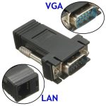 Lunatic 6859 VGA Extender RJ45 CAT5/CAT6/CAT7 Uzatıcı Çevirici (2'li Paket) - Görsel 3